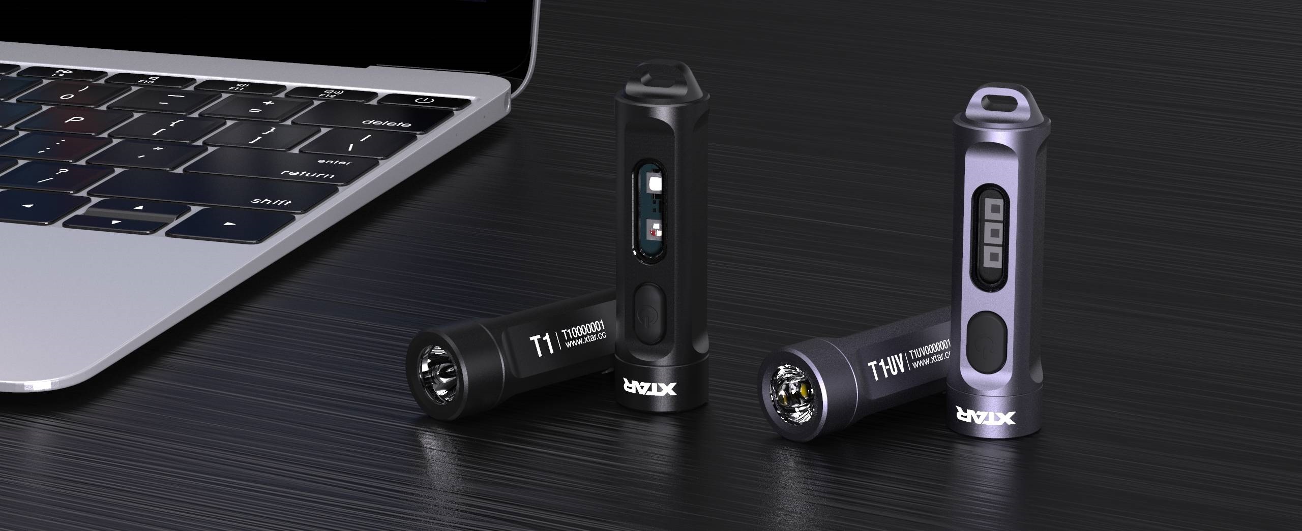 XTAR T1 & T1-UV kľúčenkové svetlá
